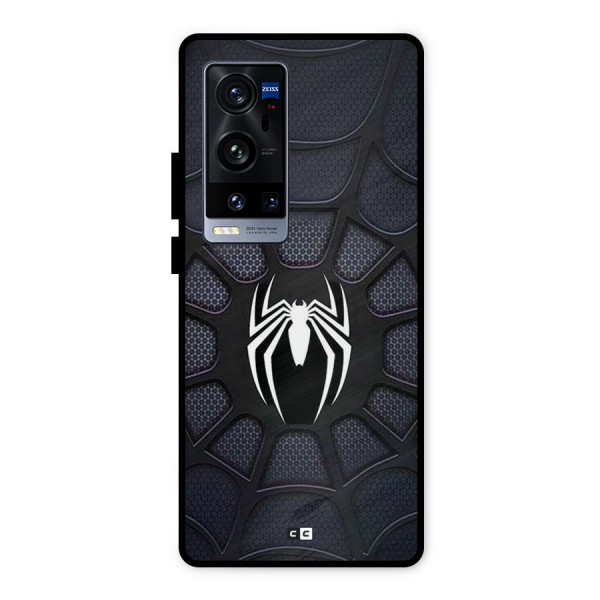 Black Web Metal Back Case for Vivo X60 Pro Plus