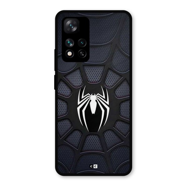 Black Web Metal Back Case for Xiaomi 11i Hypercharge 5G