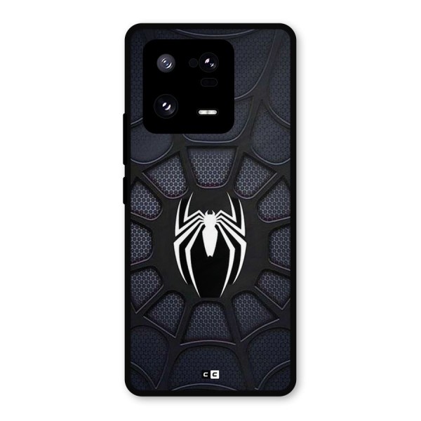 Black Web Metal Back Case for Xiaomi 13 Pro