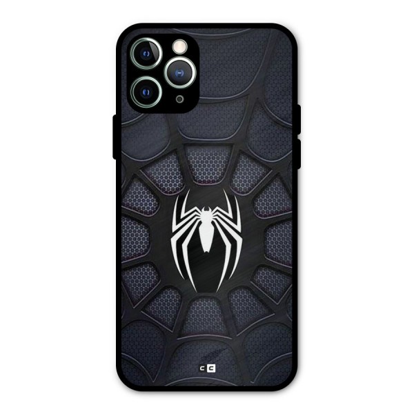 Black Web Metal Back Case for iPhone 11 Pro Max