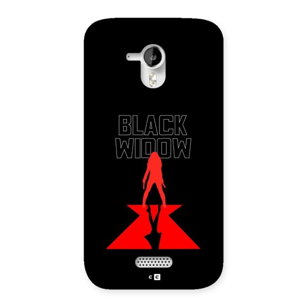 Black Widow Back Case for Canvas HD A116