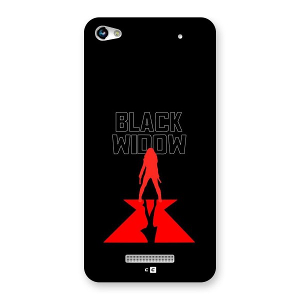 Black Widow Back Case for Canvas Hue 2 A316