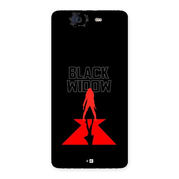 Black Widow Back Case for Canvas Knight A350