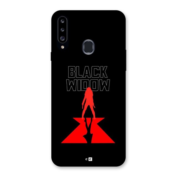 Black Widow Back Case for Galaxy A20s