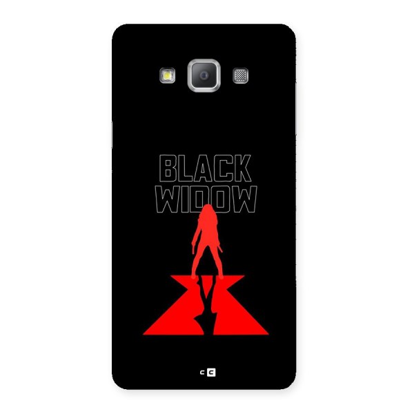 Black Widow Back Case for Galaxy A7