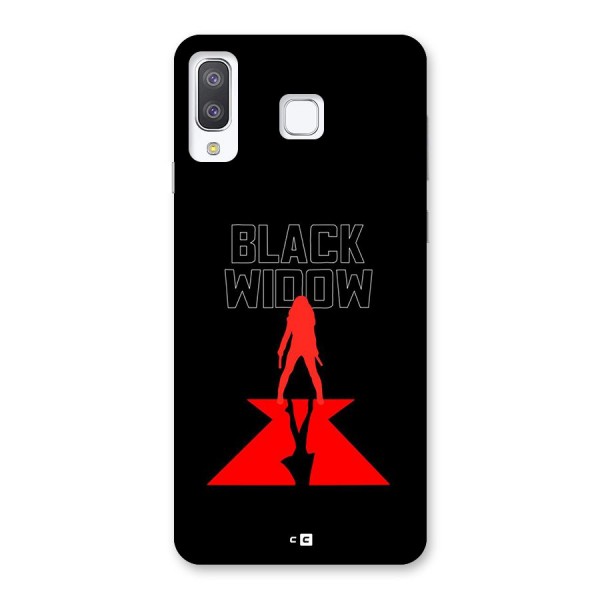 Black Widow Back Case for Galaxy A8 Star