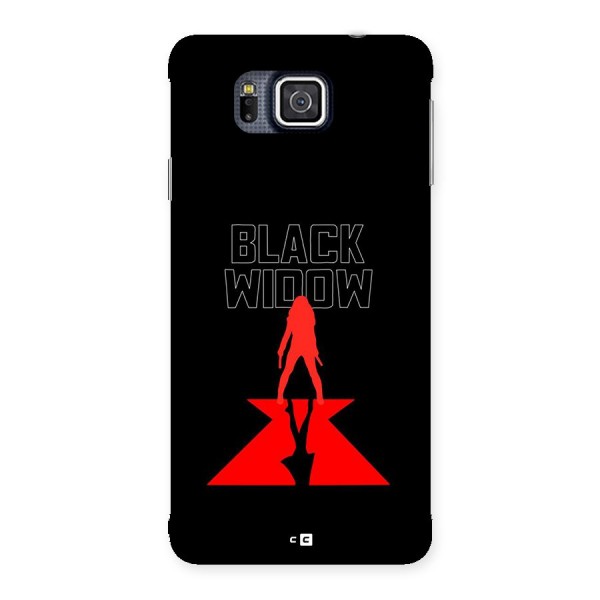 Black Widow Back Case for Galaxy Alpha