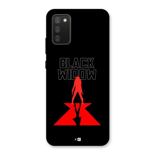 Black Widow Back Case for Galaxy F02s