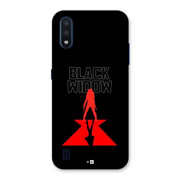 Black Widow Back Case for Galaxy M01