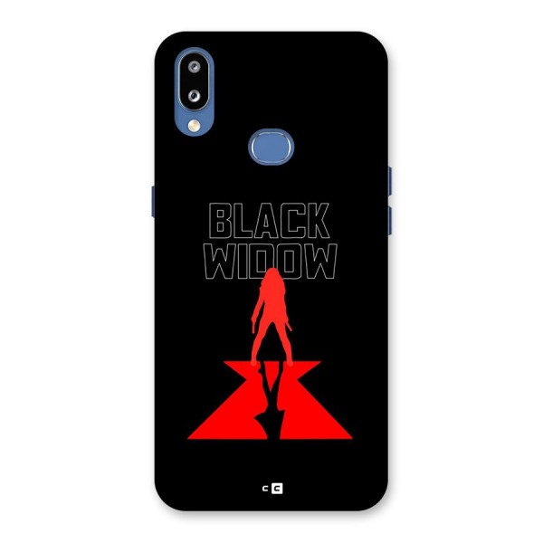 Black Widow Back Case for Galaxy M01s