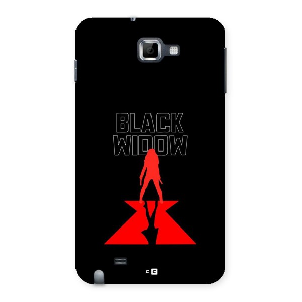 Black Widow Back Case for Galaxy Note