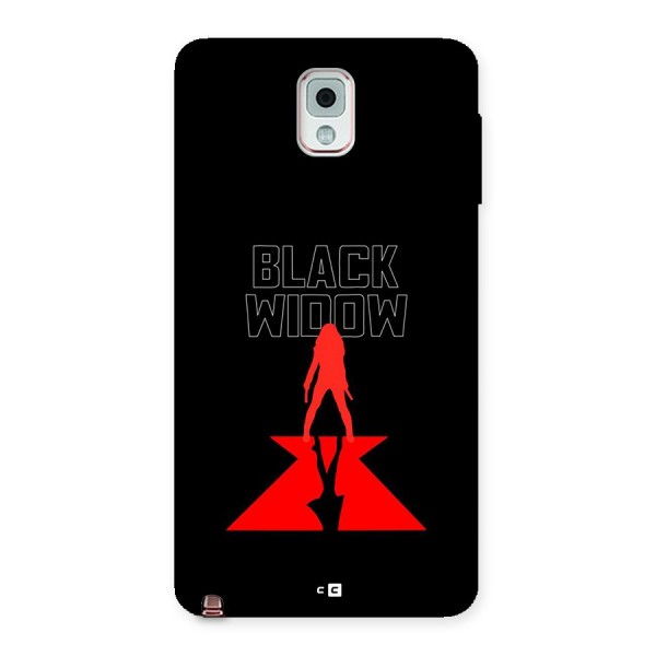 Black Widow Back Case for Galaxy Note 3