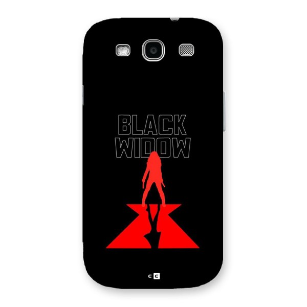 Black Widow Back Case for Galaxy S3