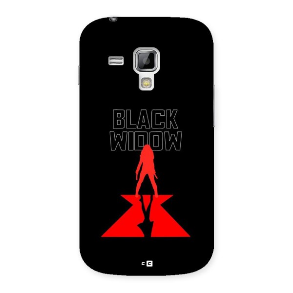 Black Widow Back Case for Galaxy S Duos