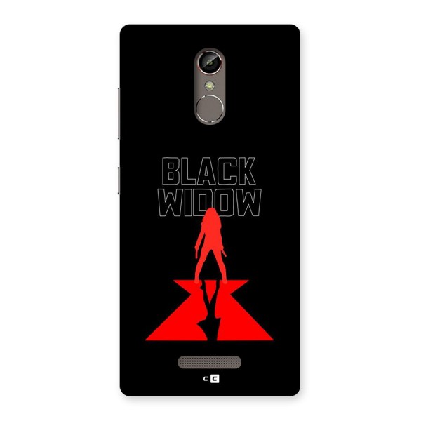 Black Widow Back Case for Gionee S6s