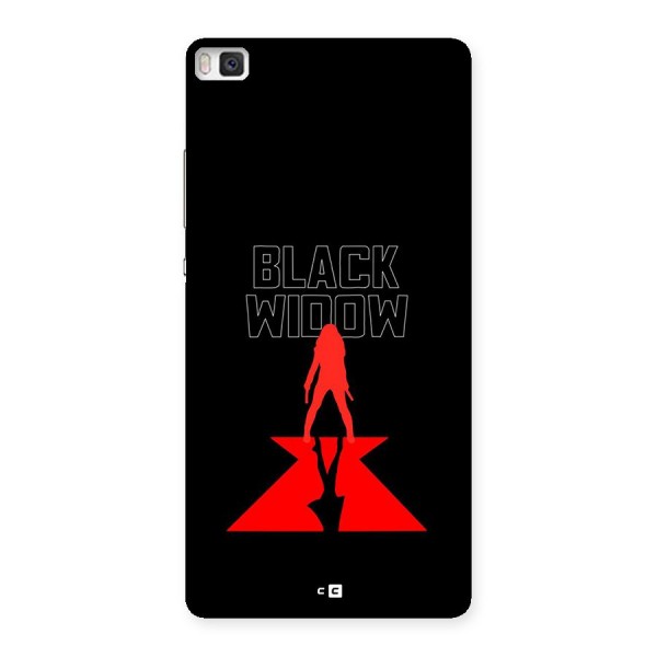 Black Widow Back Case for Huawei P8