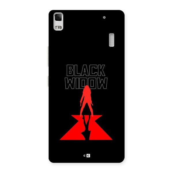 Black Widow Back Case for Lenovo A7000