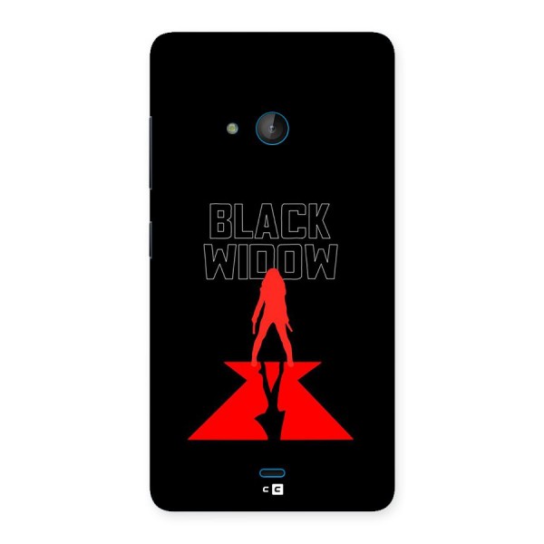 Black Widow Back Case for Lumia 540