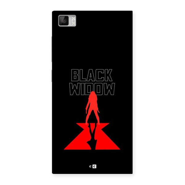 Black Widow Back Case for Mi3