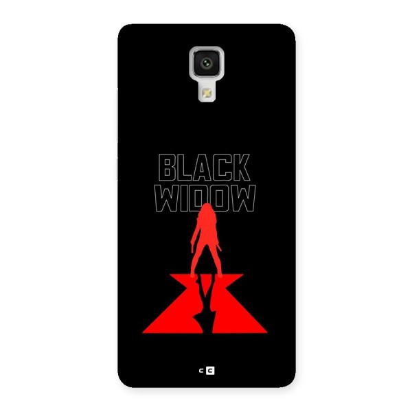 Black Widow Back Case for Mi4