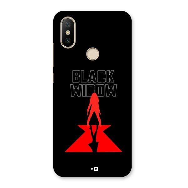 Black Widow Back Case for Mi A2