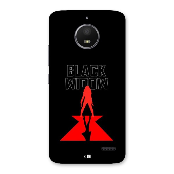 Black Widow Back Case for Moto E4