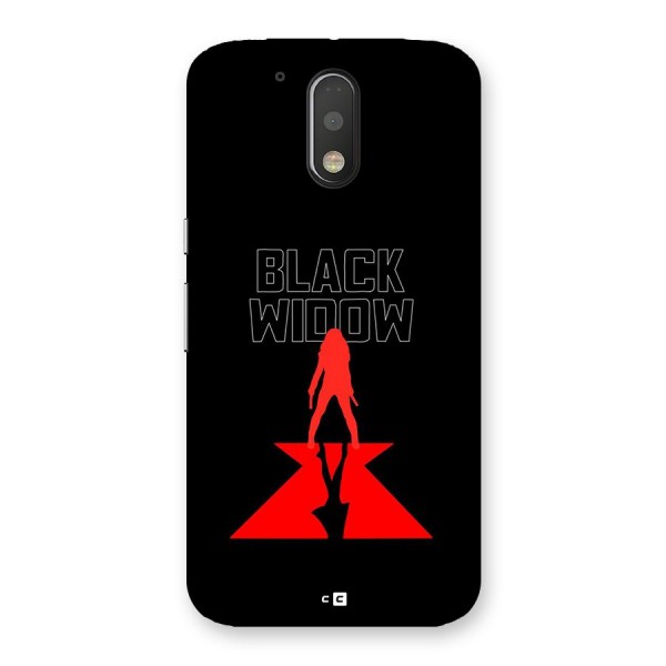 Black Widow Back Case for Moto G4