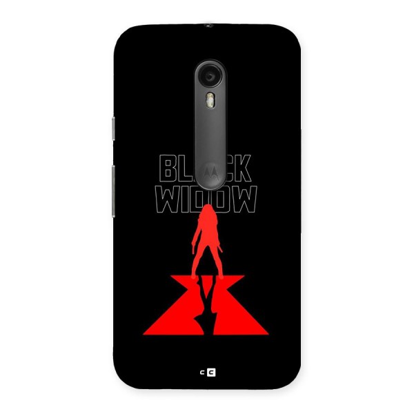 Black Widow Back Case for Moto G Turbo