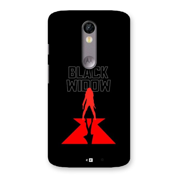 Black Widow Back Case for Moto X Force