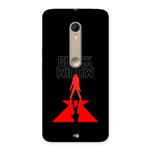 Black Widow Back Case for Moto X Style