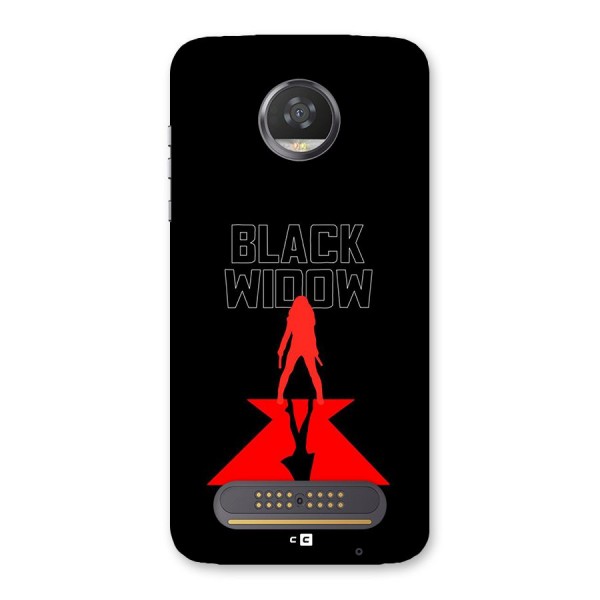 Black Widow Back Case for Moto Z2 Play