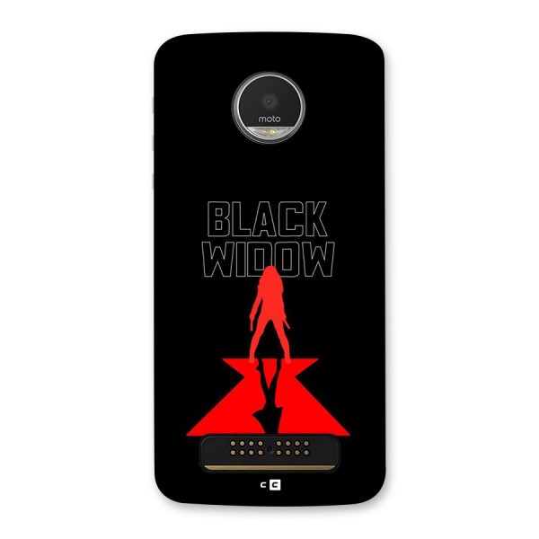 Black Widow Back Case for Moto Z Play