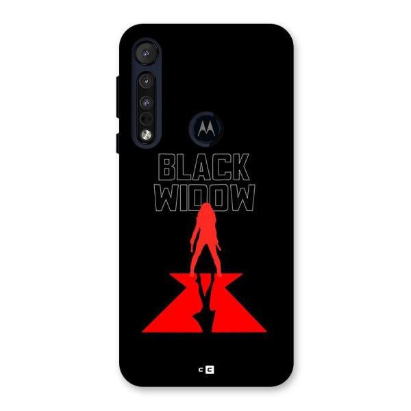 Black Widow Back Case for Motorola One Macro