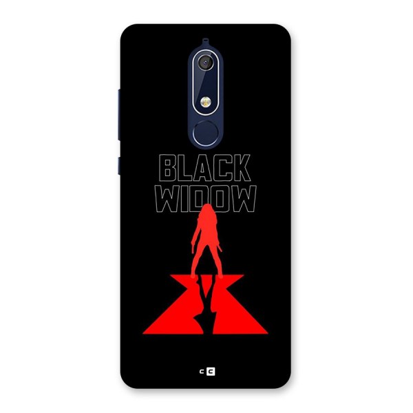 Black Widow Back Case for Nokia 5.1