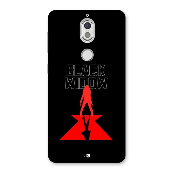 Black Widow Back Case for Nokia 7