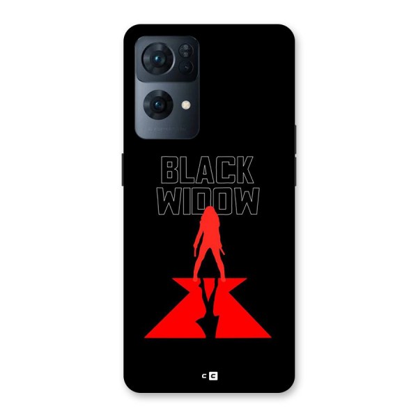 Black Widow Back Case for Oppo Reno7 Pro 5G