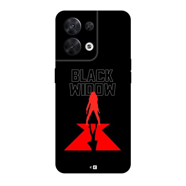 Black Widow Back Case for Oppo Reno8 5G