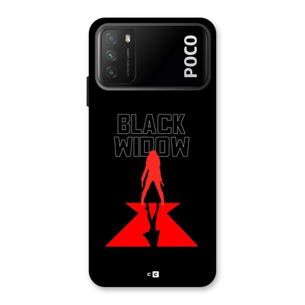 Black Widow Back Case for Poco M3