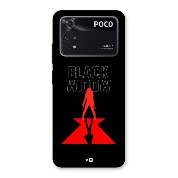 Black Widow Back Case for Poco M4 Pro 4G