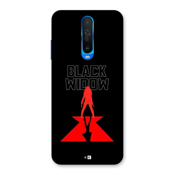 Black Widow Back Case for Poco X2