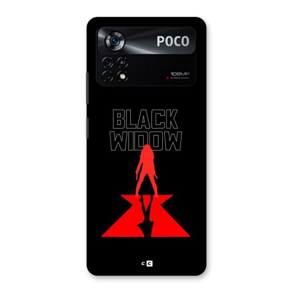 Black Widow Back Case for Poco X4 Pro 5G