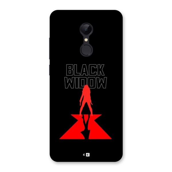 Black Widow Back Case for Redmi 5