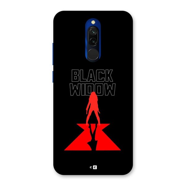 Black Widow Back Case for Redmi 8