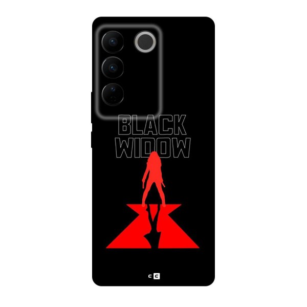 Black Widow Back Case for Vivo V27