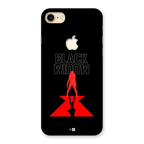 Black Widow Back Case for iPhone 7 Apple Cut