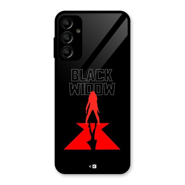 Black Widow Glass Back Case for Galaxy A14 5G