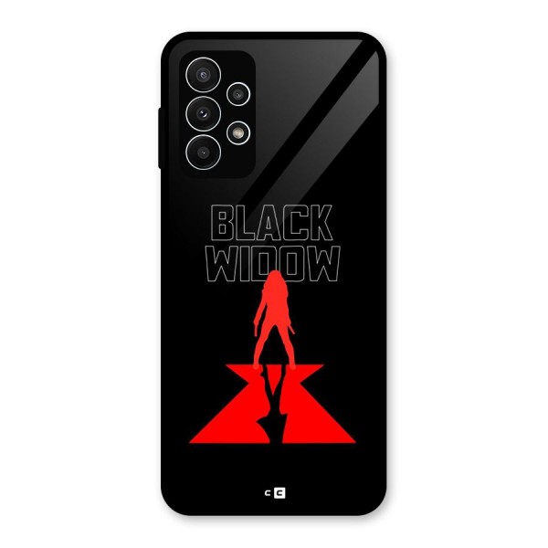 Black Widow Glass Back Case for Galaxy A23