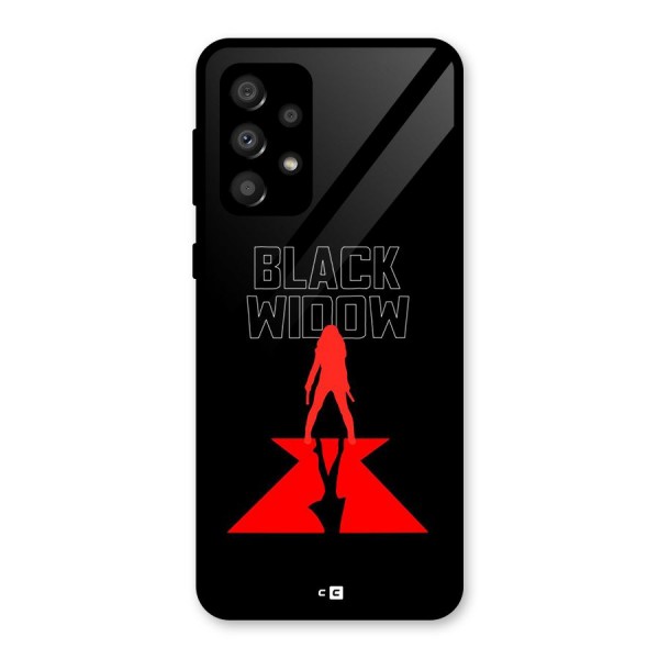 Black Widow Glass Back Case for Galaxy A32