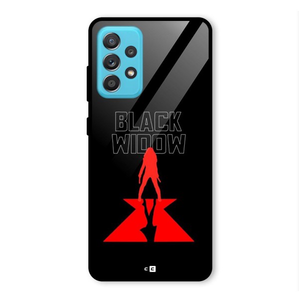 Black Widow Glass Back Case for Galaxy A52