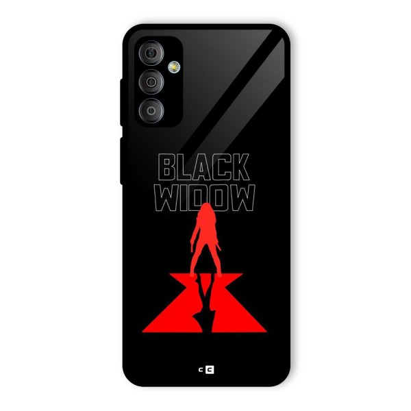 Black Widow Glass Back Case for Galaxy F23